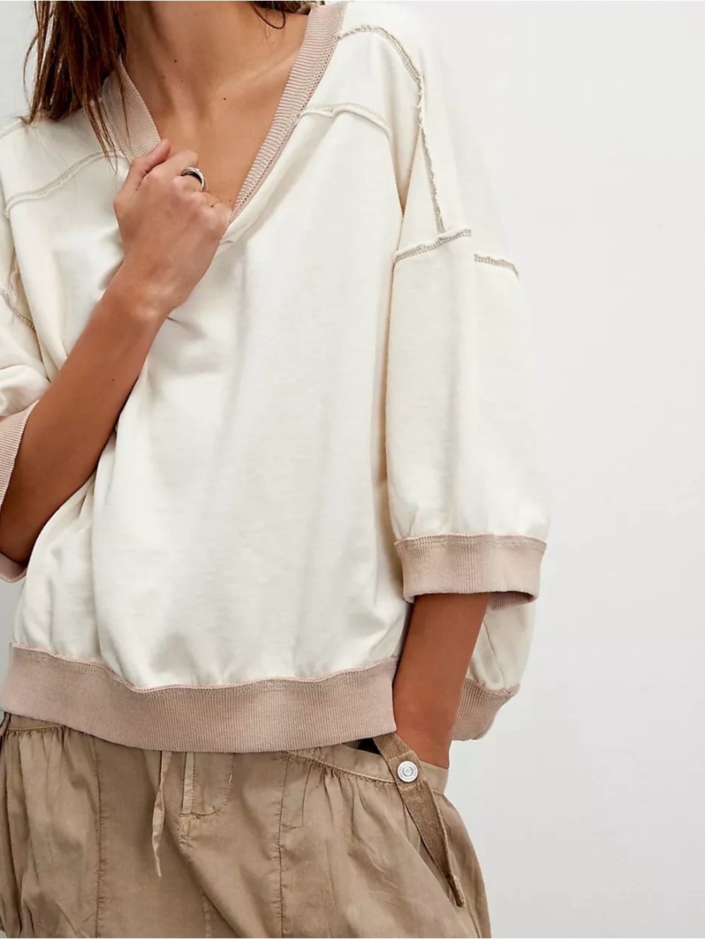 We The Free Everything Pullover Nilla Cream - Picture 3 of 6